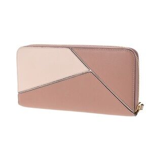Limited Edition Loewe Pink Anagram Long Zipper Wallet